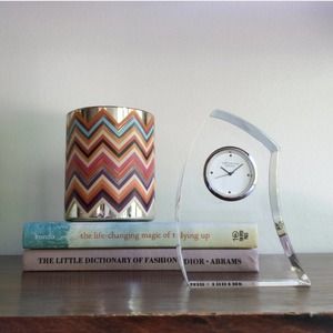 Dartington Crystal‎ Medium Crescent Clock